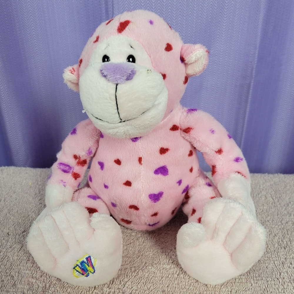 Vintage WebKinz Pink Heart Monkey - NO TAGS